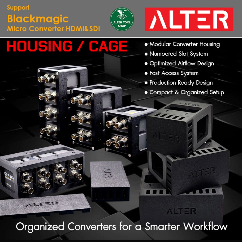 ALTER HC-MC1 Housing / Cage สำหรับ Blackmagic Micro Converter HDMI to SDI / SDI to HDMI 3G/12G