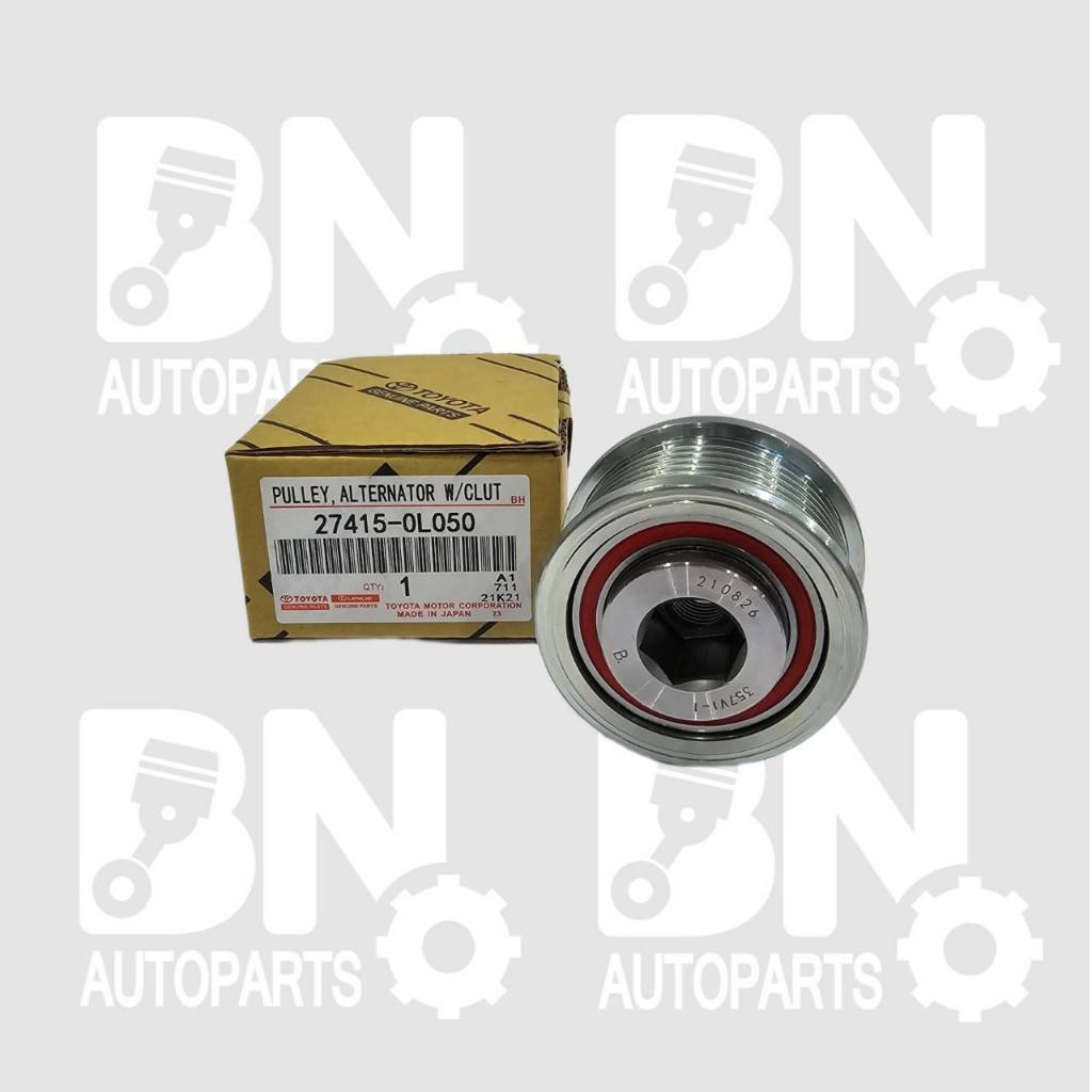 แท้ มู่เล่ย์ไดชาร์จ ลูกลอกไดชาร์จ TOYOTA โตโยต้า REVO รีโว่ COMMUTER คอมมูเตอร์ #0L050