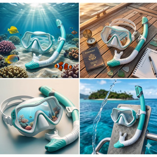 หน้ากากดําน้ําลึกชุดดําน้ําสําหรับผู้ใหญ่กระจกนิรภัย Profess…