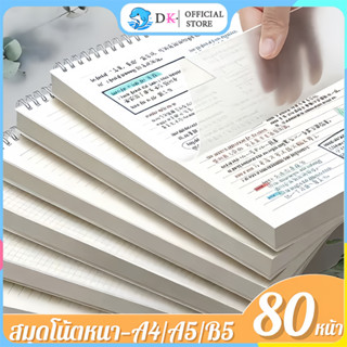 สมุดโน๊ตสันห่วง แนวตั้ง สมุดโน้ตสันห่วง สมุด มินิมอล ปกใส A5…