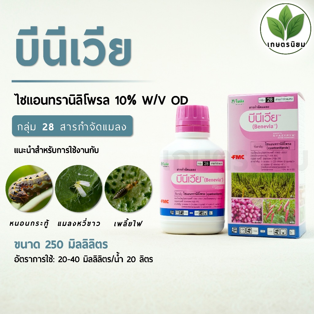 บีนีเวีย (ไซแอนทรานิลิโพรล 10% W/V OD) 250 มิลลิลิตร
