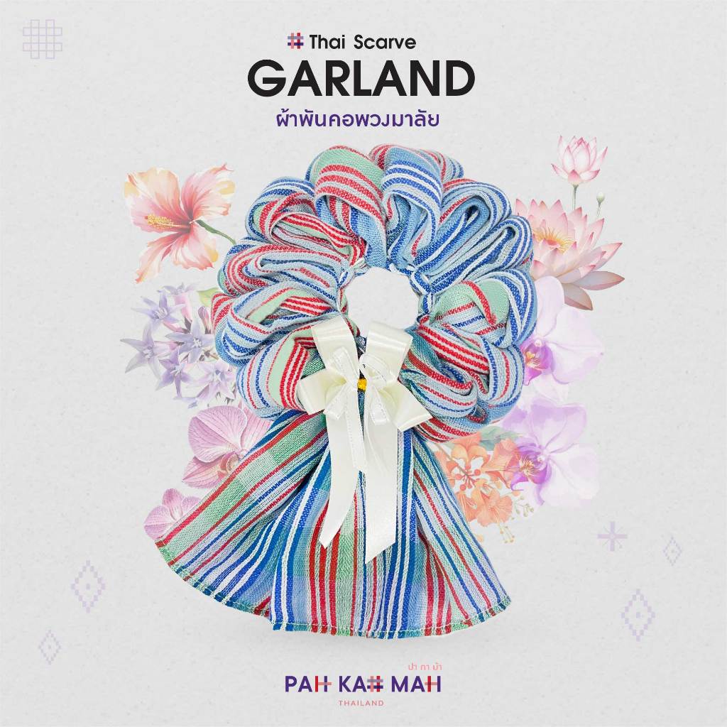 Thai Scarve | GARLAND - ผ้าพันคอพวงมาลัย Collection G