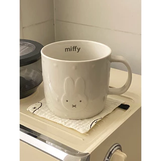 แก้วมัค แก้ว แก้วกาแฟ ins miffy🐰3D 360ml/600ml2 ขนาด สำหรับร้านกาแฟ