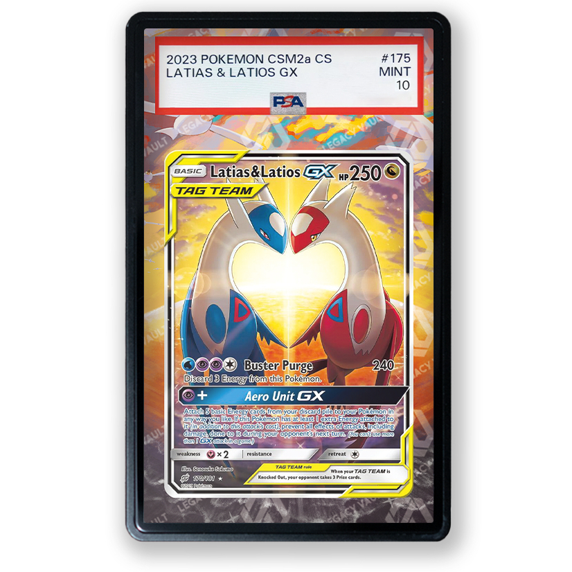 PSA Extended Art Latias & Latios GX #170 Pokemon Team Up / #105 Pokemon Japanese Tag Bolt