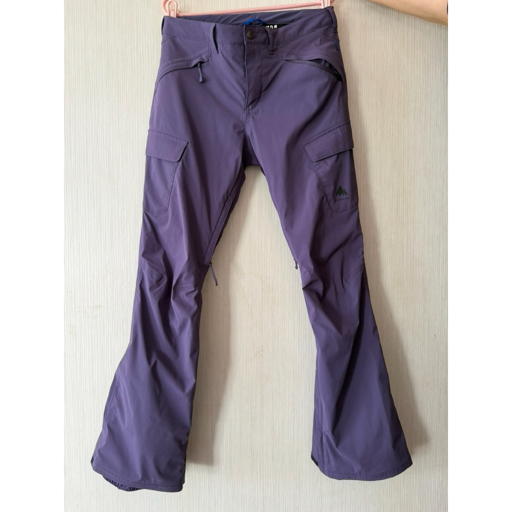 กางเกง สกี สโนว์บอร์ด Burton Gloria GORE-TEX Snow Pants สีม่วง Size L Slim fit กันน้ำ กันลม สภาพสวย