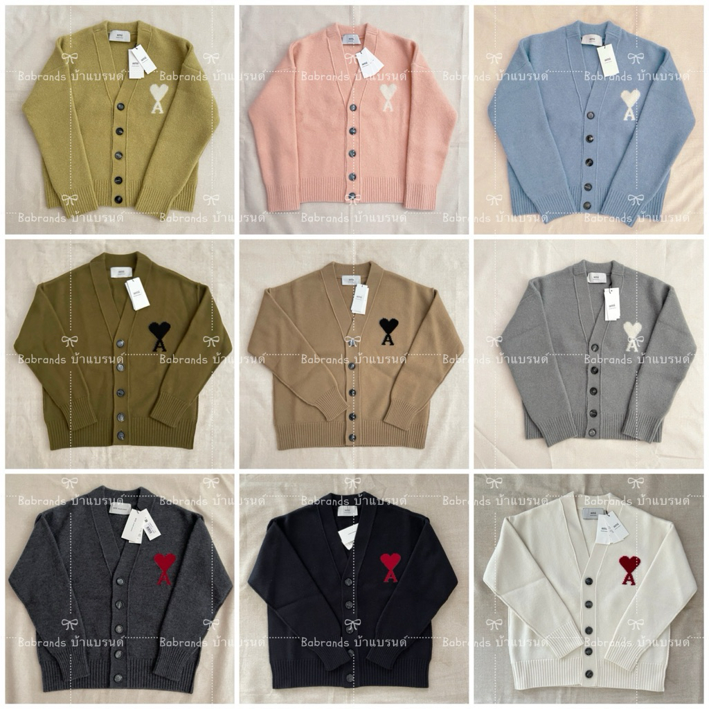 🔥พร้อมส่ง🔥New Ami Paris cardigan/sweater/hoodie แท้100% ราคาดีมาก