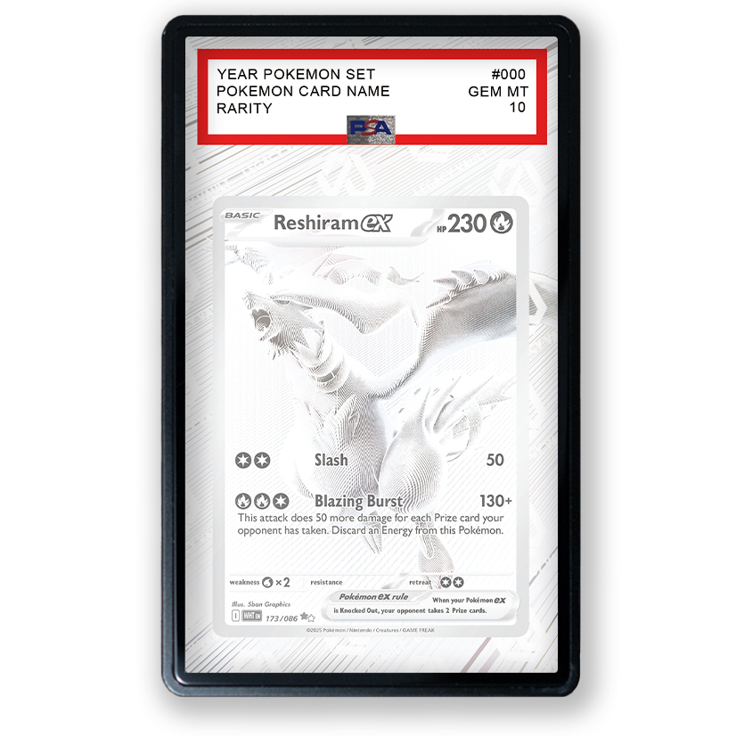 Reshiram ex #173 Pokemon White Flare [WHT] / #174 Pokemon Japanese White Flare [BWR] Extended Art Fo