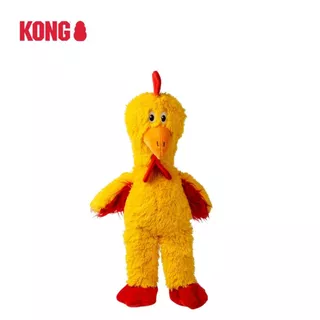 KONG Knots Chicken ของเล่นสุนัข ตุ๊กตาไก่ เชือกด้านใน มีเสียง ขนาด: S / M-L