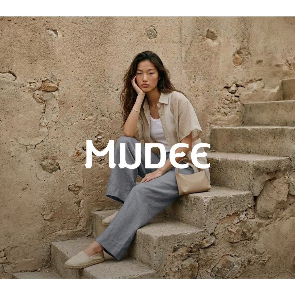 MUDEE เสื้อเชิ้ตแขนสั้น ผ้าลินิน