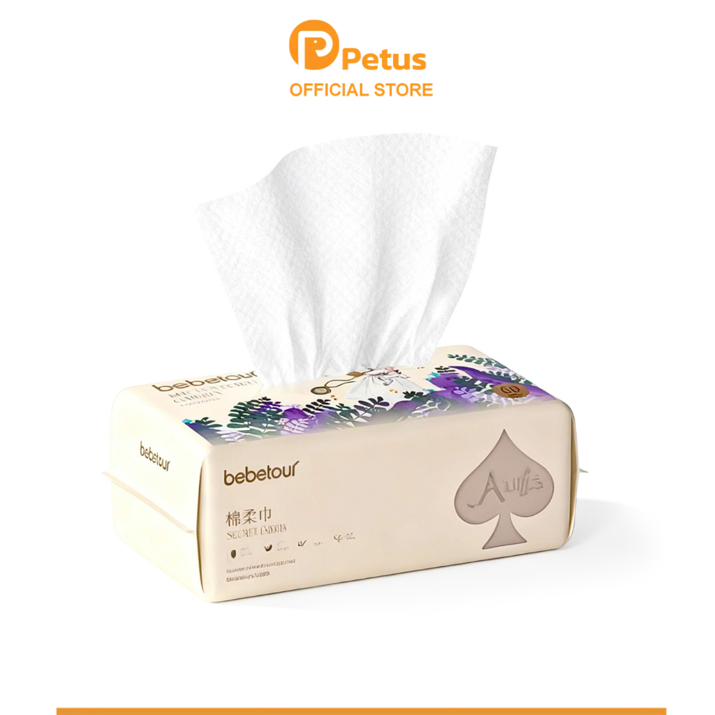 Petus กระดาษชำระ กระดาษทิชชู่ tissue ผลิตจากเส้นใยจากพืช 100% ดูดซับได้ดี ไม่เป็นขุย หนาเนื้อแน่น  ไม่ขาดง่าย