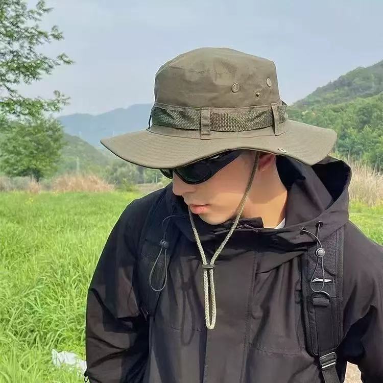 (A235) หมวกบักเก็ต ปีกกว้าง ใส่เดินป่า กันแดด