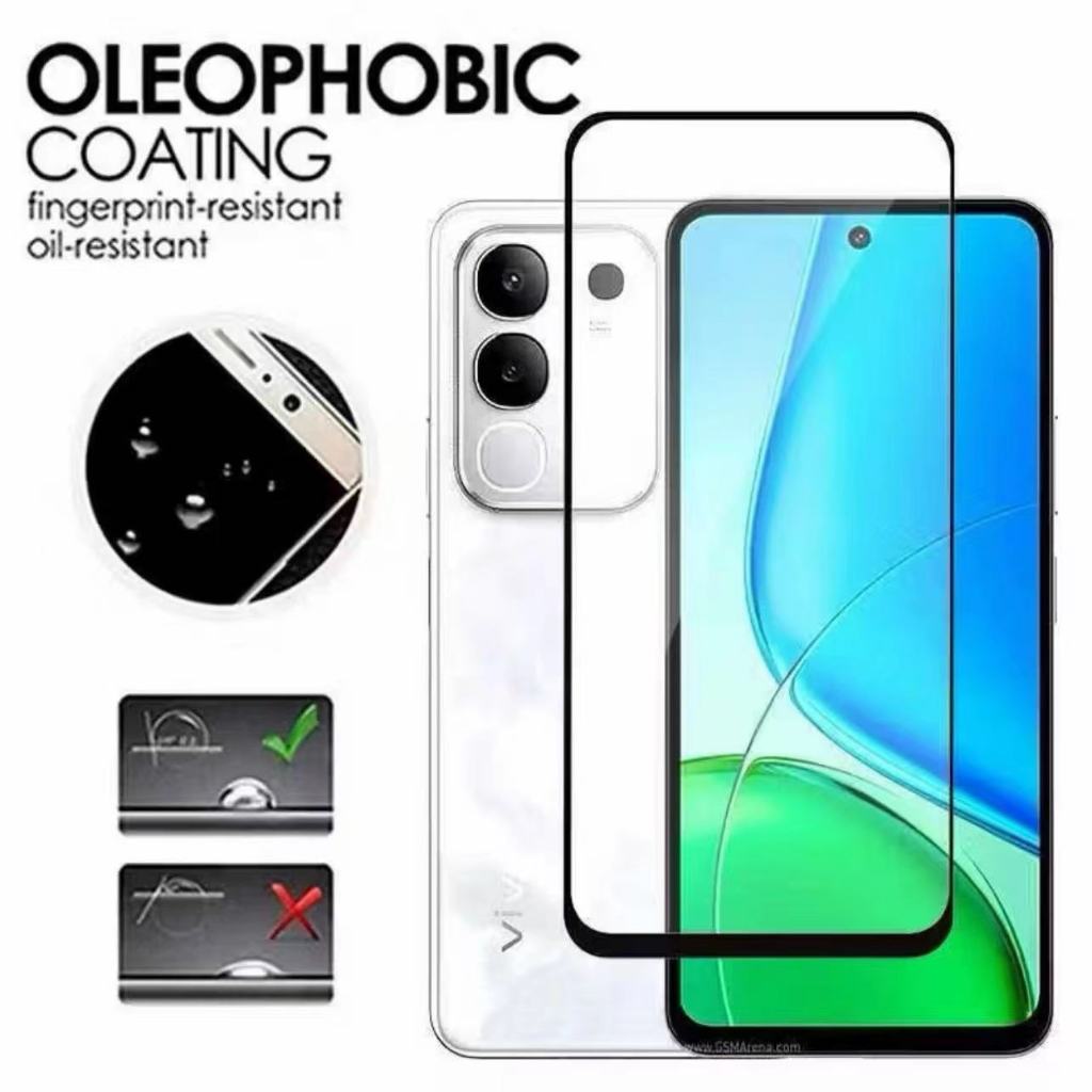 ฟิล์มกระจก เต็มจอ for Vivo Y29 / Y39 /Y04 ฟิล์มกันกระแทก ฟิล์มกันรอย ฟิล์มป้อมกันขอแตก