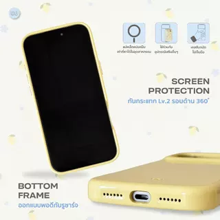 Lemontini-Summer (เคส Hagen Case *แบบแม่เหล็ก*) Whale Indeed - วัสดุหนังแก้วเกรด Premium จับถนัดมือ แม่เหล็กแรง