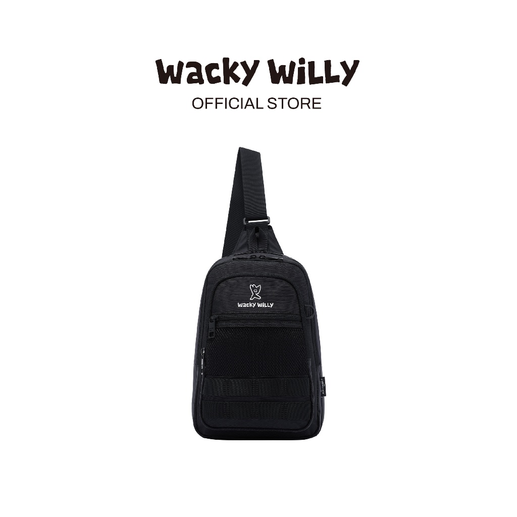 WACKY WILLY กระเป๋ารุ่น Willy Light Weight Sling Bag Black (80111SSLBGU_S6BKXX)