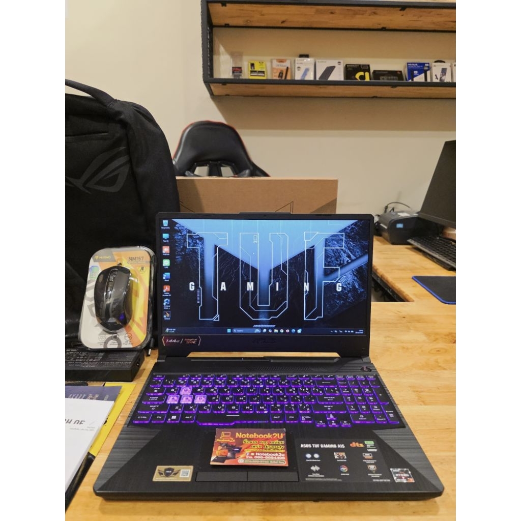 ASUS TUF A15 FA506NFR-HN006W R7-7435HS RTX2050 RAM16GB.DDR5 SSD512GB.G4 สภาพนางฟ้า98%