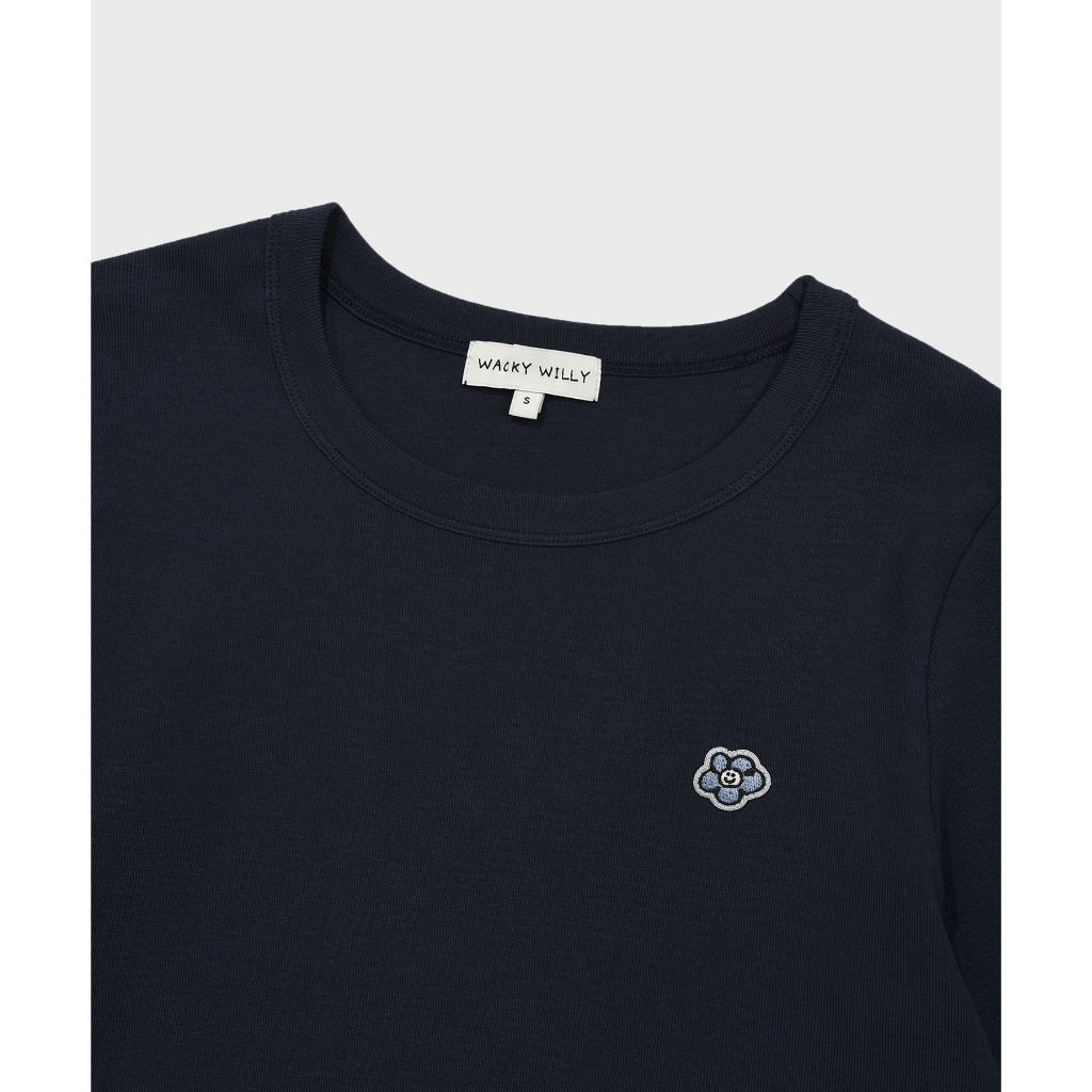 WACKY WILLY เสื้อแขนยาวรุ่น Women Lily Basic Cotton Long Sleeve Navy (80021SBCLSW_S6NAXX) — صورة 4