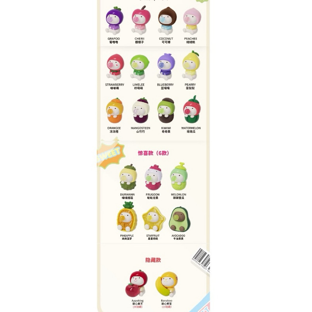 เลือกตัว บีน Repolar Sweetie Fruit Series