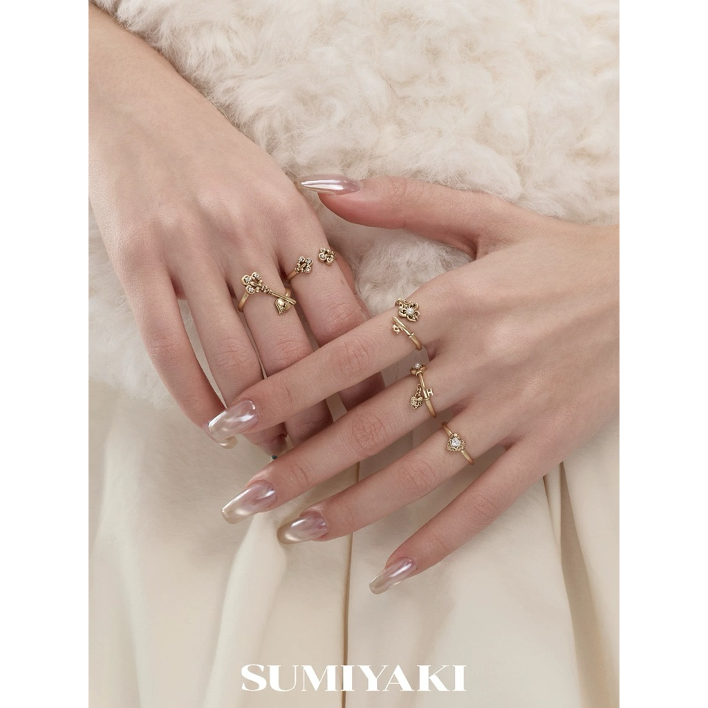 pre-order🔐SUMIYAKI แหวน love lock vintage rings series🫶🏻 (ใช้โค้ดลดสูงสุด 25%)