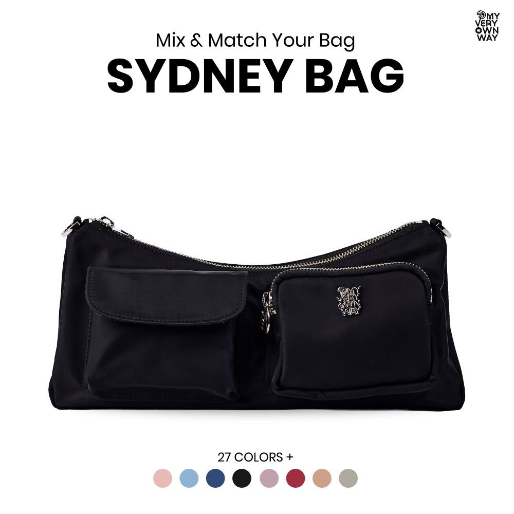 MyVeryOwnWay | NEW✨ Sydney Bag - กระเป๋าดีไซน์เก๋ รุ่นนี้ขายดี ช่องเยอะ ผ้าไนล่อน น้ำหนักเบา (มีให้เลือก 27 สี)