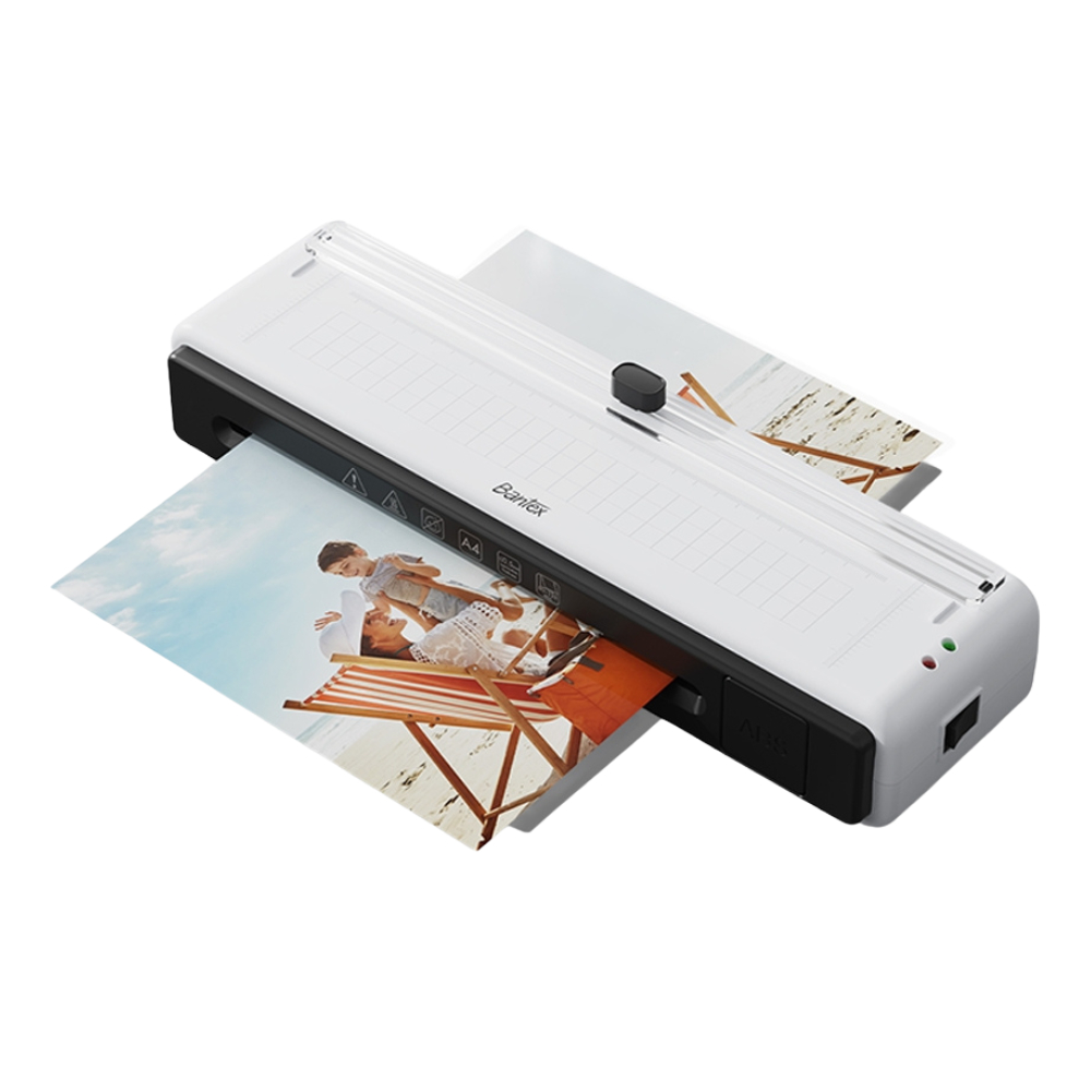 [แถมฟรี] Bantex เครื่องเคลือบเอกสาร A3 A4 มีแท่นตัด แผ่นหนา 80-125mic เคลือบ280มม/นาที Laminator
