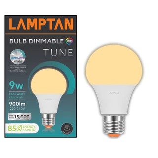 Lamptan หลอดไฟ LED Bulb Dim Tune 9W E27 รุ่นหรี่ไฟได้ (ใช้กับสวิตซ์หรี่แสงแบบหมุนLED)