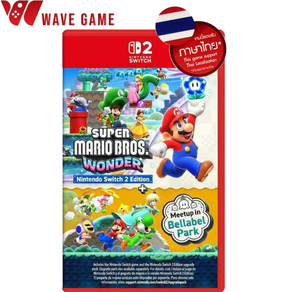nintendo switch 2 super mario bros wonder + meetup in bellabel park ( english ) ภาษาไทย