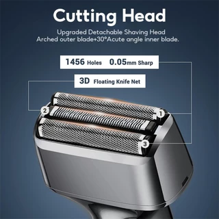 MeeGoo เครื่องโกนหนวดไฟฟ้า Reciprocating Shaver IPX7 แบบเปียกและแห้ง Type-C ชาร์จ 5D หัวมีดลอย