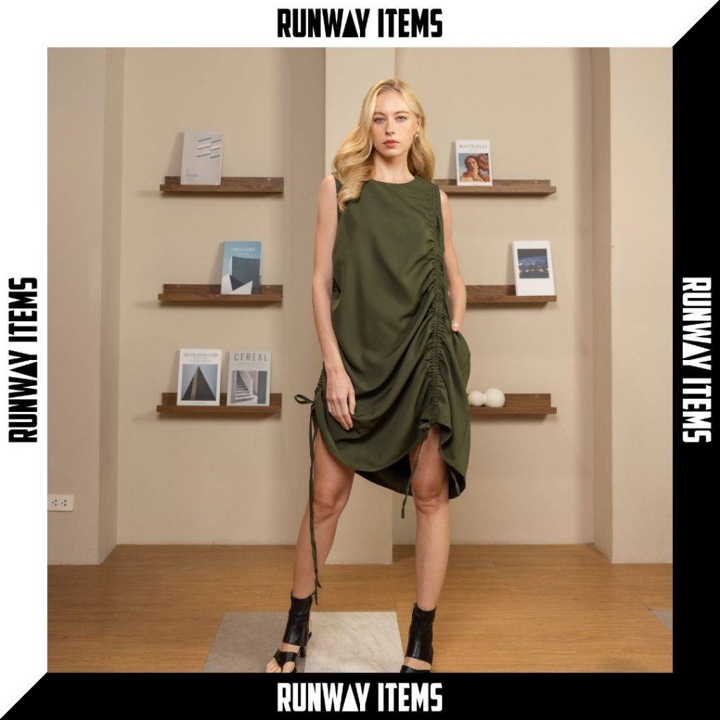 Runway Items | เดรสคอตตอลรูดข้าง