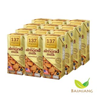 [4 แพ็ค] 137 Degrees นมอัลมอนด์ สูตรอันสวีทแทนด์ ขนาด 180 มล…