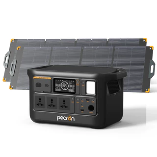 【รุ่นใหม่ล่าสุด】PECRON F1000LFP Portable Power Station 1500W/960Wh สำหรับการตั้งแคมป์กลางแจ้ง สถานการณ์ฉุกเฉิน