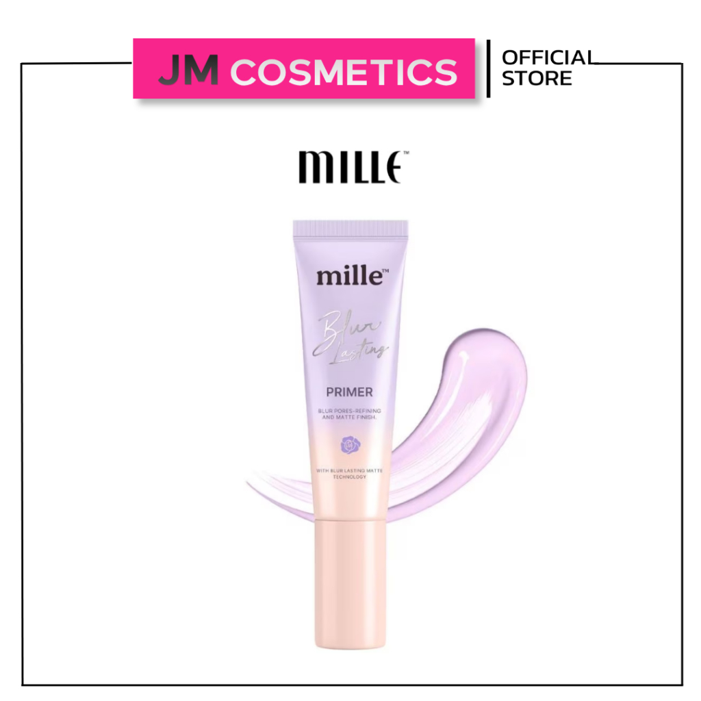 Mille Blur Lasting Primer มิลเล่ ไพร์เมอร์ เนื้อสีม่วง เบลอผิวแมทท์  ผิวเป๊ะ คุมมัน 30g
