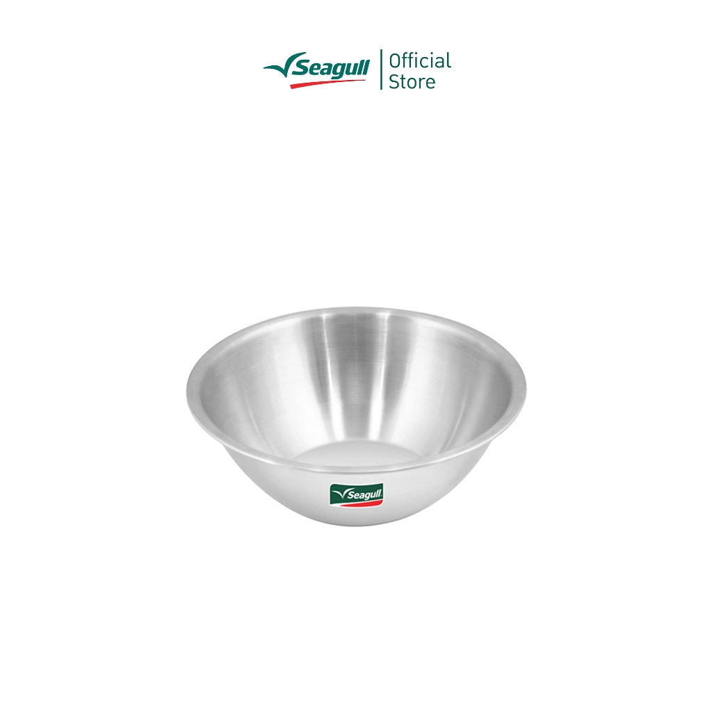Seagull ชามผสมสแตนเลส ขนาด 18 ซม. ความจุ 1.4 ลิตร Mixing Bowl