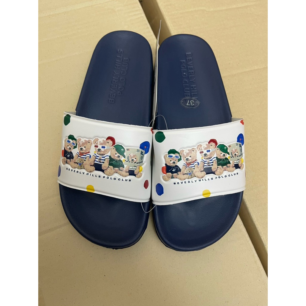 Beverly hills polo club รองเท้าแตะหญิงลายหมี ราคา ถูกที่สุด ดีลบีเคเค แกลเลอรีภาพที่ 8