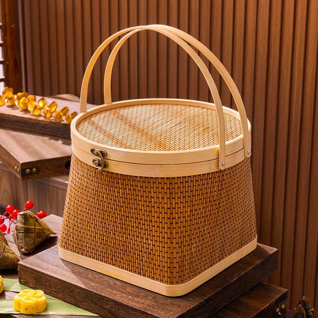 [มีสินค้าพร้อมส่ง] Flower Basket Organizer Bin ตะกร้าบรรจุของขวัญสําหรับขนมขนมไหว้พระจันทร์