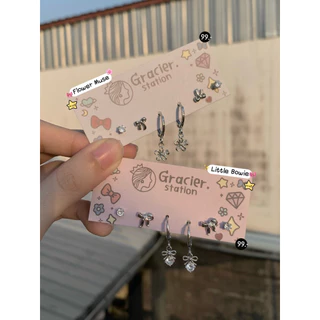 💐✨ ต่างหูเซ็ต 6 ชิ้น ; ห่วง+ก้าน