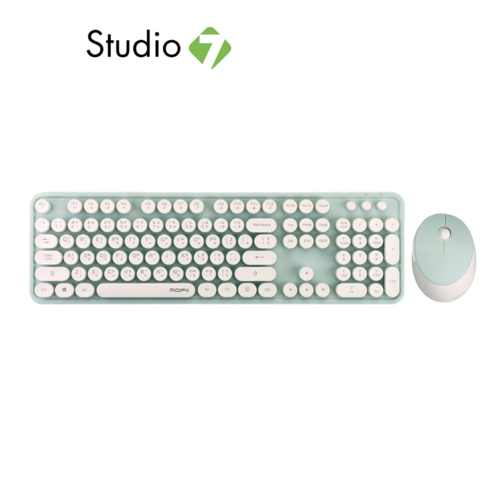 คีย์บอร์ด เมาส์ MOFii CANDYS Compact Wireless Combo Sweet Green (TH/EN) By Studio7