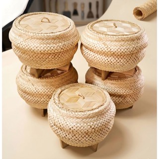 หวดนึ่งข้าวเหนียวในหม้อหุงข้าว พร้อมฝาปิด ขนาด 5.5 นิ้ว งานล…