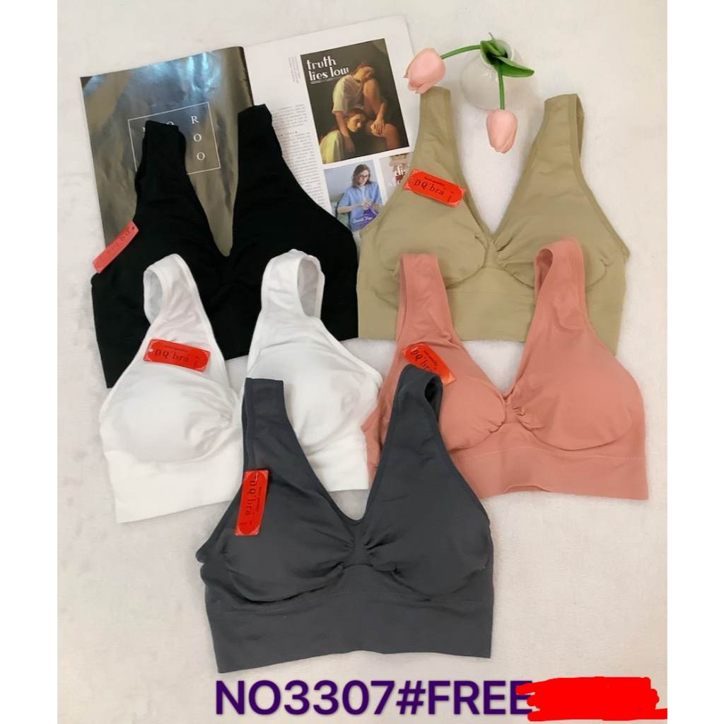 Sport bra ทรงสวม มีฟองน้ำ #DQ3307