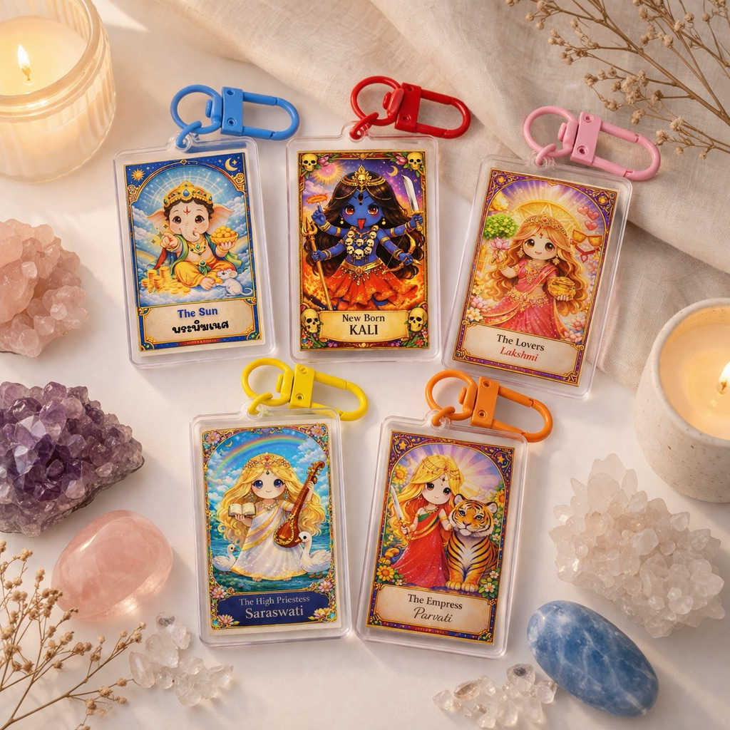 พวงกุญแจมงคล สายมู Mata Pappa Tarot Charms