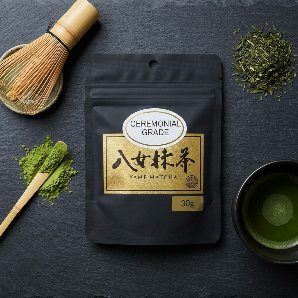 Yame Matcha ห่อดำกระแสแรง 30กรัม โทนถั่วตามสไตล์ไร่ยาเมะ สายโทนถั่วต้องลองในราคาย่อมเยา