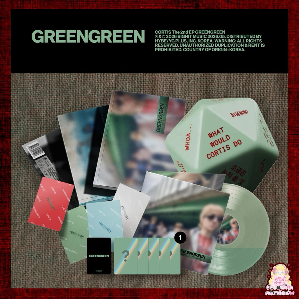 🛒✴︎/ มีการ์ด - อัลบั้ม CORTIS - The 2nd EP [GREENGREEN] คอทิส 𓂃𓈒