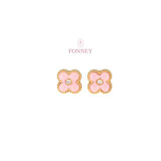 ER-00Fonney ต่างหู สแตนเลสแท้ไม่ลอกไม่ดำ