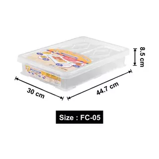 กล่องเบเกอรี่พร้อมฝาปิด ซ้อนกันได้ ขนาด 7 ลิตร Keyway รุ่น FC-05