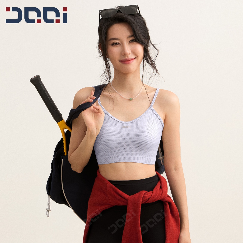 Kelva Strappy bra Sport bra Sportswear พร้อมหัวเข็มขัดด้านหลัง สามารถสวมทับกันได้ กลวงและระบายอากาศได้ดี รถไฟเหาะ 2343 ราคา ถูกที่สุด ดีลบีเคเค แกลเลอรีภาพที่ 4