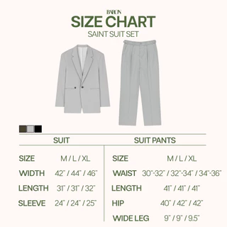 BARON SAINT SUIT SET เช็ตสูทพรีเมียม Modern Tailoring กระดุมแม่เหล็ก