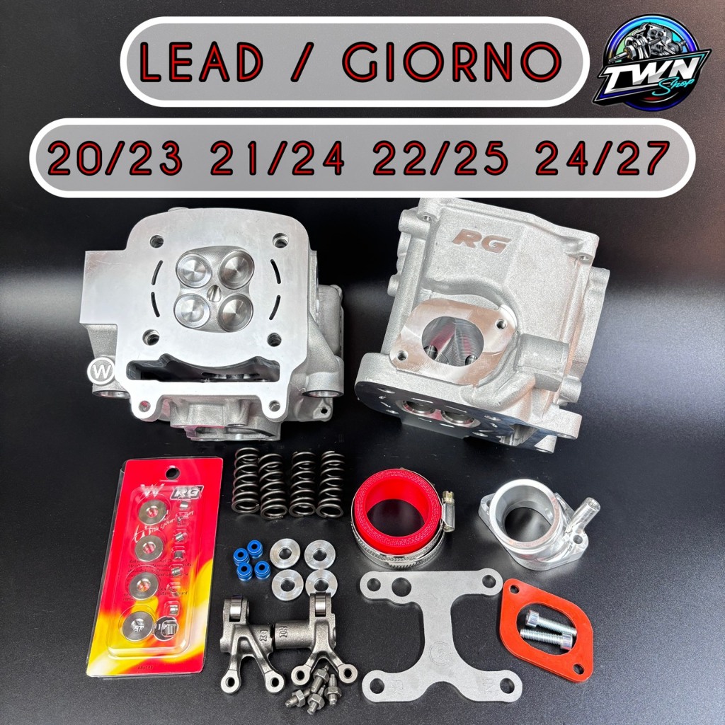 ฝาสูบRG4V LEAD/GIORNO 20/23 21/24 22/25ใหม่ล่าสุดV2 เหมาะสำหรับลูก63-68+