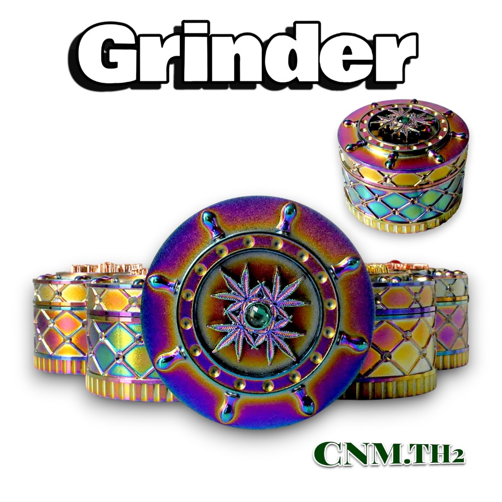 Grinder ดีไซน์ตัวตึง! ลายรุ้งประดับอัญมณี งานอาร์ต 3D อุปกรณ์เสริมอเนกประสงค์สำหรับสายสะสม ดีไซน์ยอดนิยม