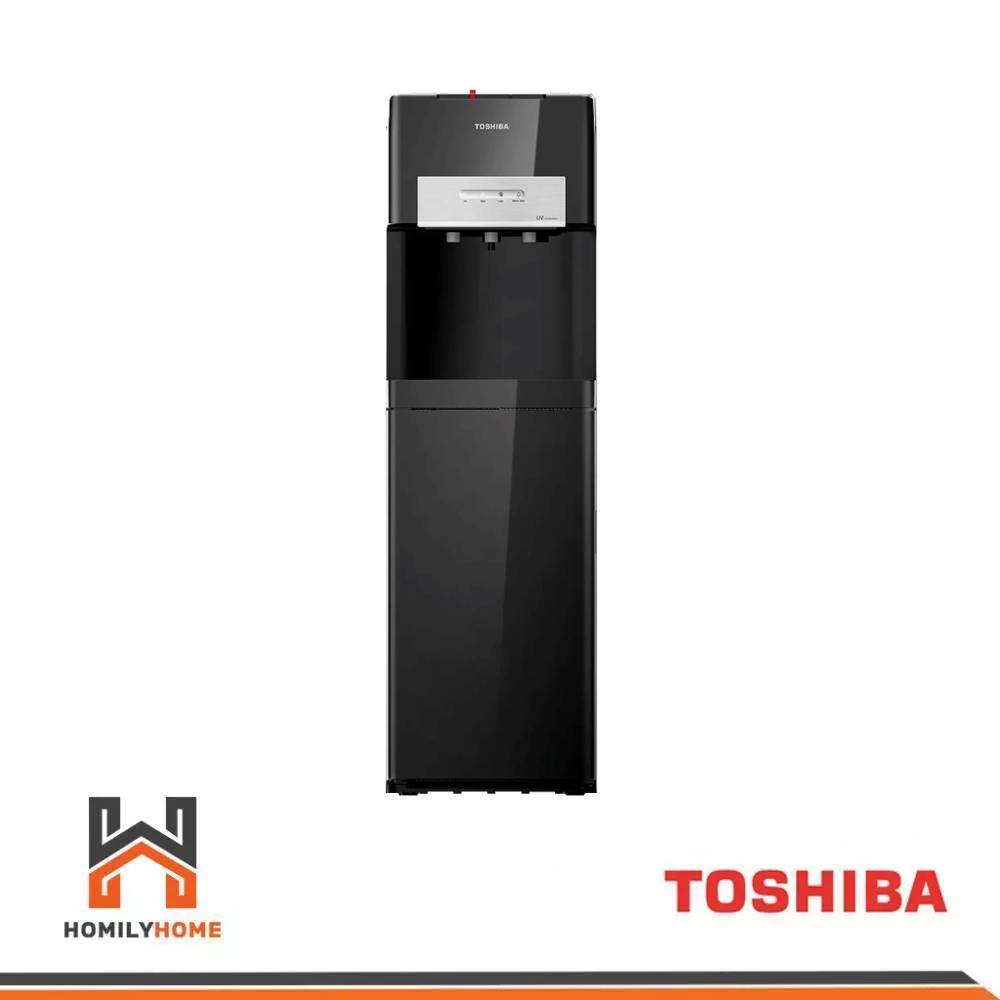 TOSHIBA ตู้กดน้ำ รุ่น RWF-W2035UVBTH(K) สีดำ ฆ่าเชื้อด้วย UV LED ตู้กดน้ำร้อน น้ำเย็น น้ำปกติ แบบถัง