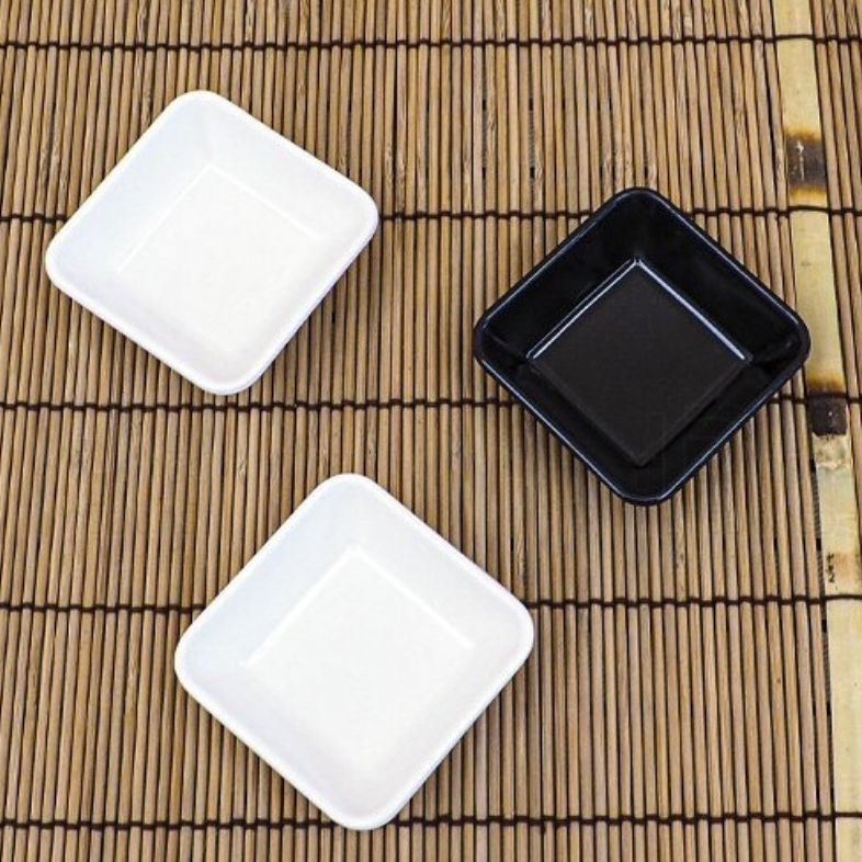 (แพ็ค 3ใบ/6ใบ) ถ้วยน้ำจิ้มสี่เหลี่ยม ขนาด 2.5 นิ้ว เมลามีนแท้ 100% ราคาปลีก-ส่ง ถูก ย่อมเยา พร้อมส่ง. D999-2.5