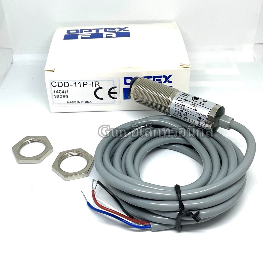 CDD-11P-IR OPTEX PNP โฟโตอิเล็กทริคสวิตช์ เซ็นเซอร์ sensor Photo  M18 110mm Distance  2m